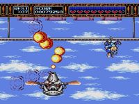 une photo d'Ã©cran de Rocket Knight Adventures sur Sega Megadrive
